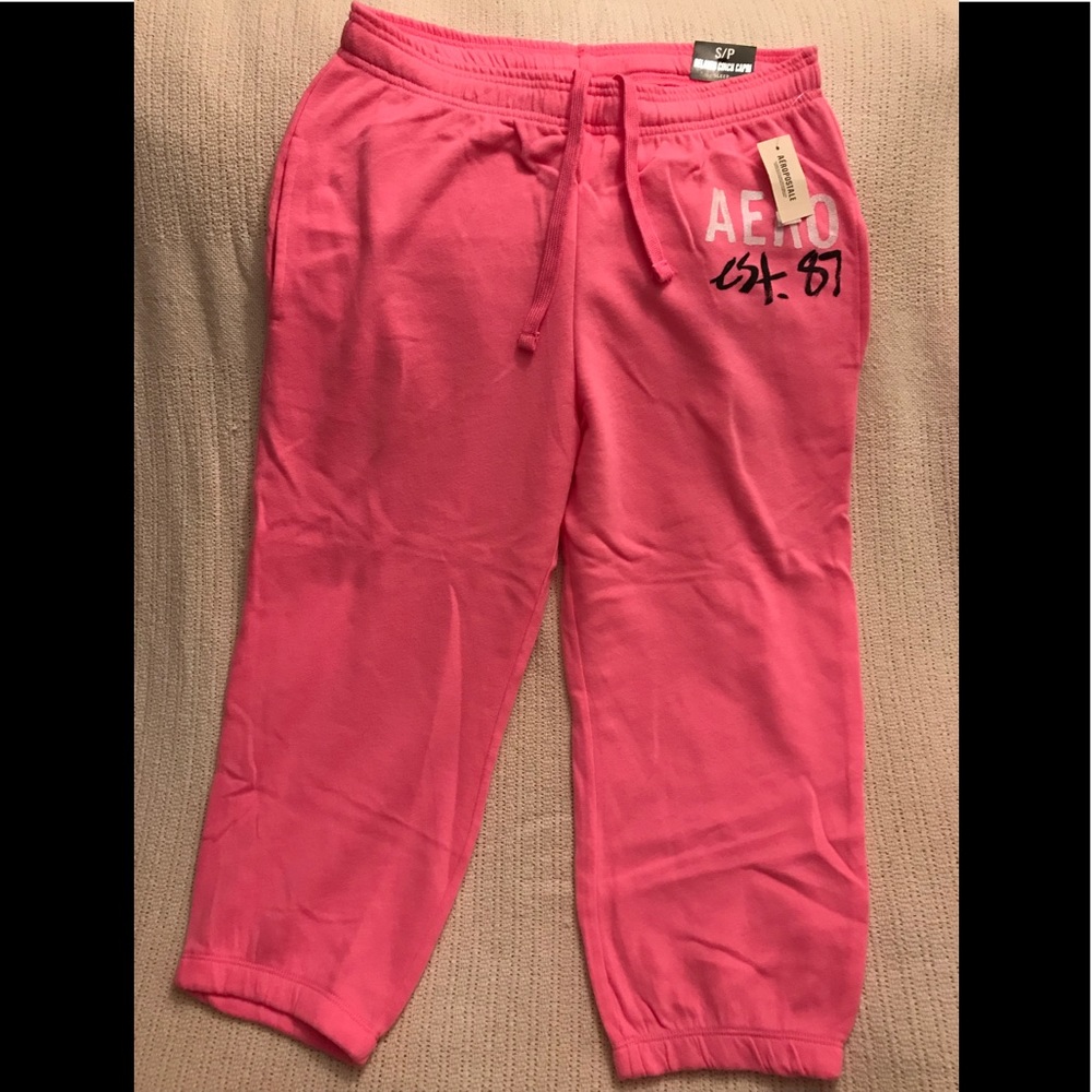 Aero Relaxed Cinch Capri Sleep Pants, NWT